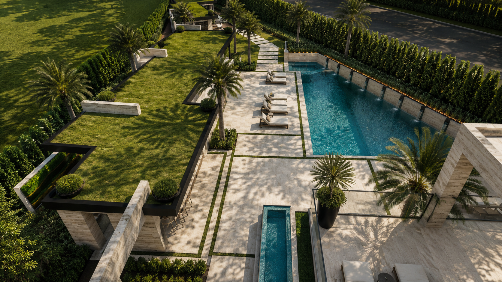Current rear yard study